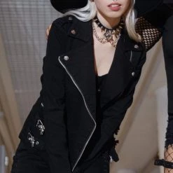 KillStar Endless Sleep Bat Buckle Biker Jacket Gals