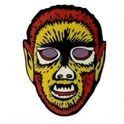 Retro-A-Go-Go Wolfman Enamel Pin Patches