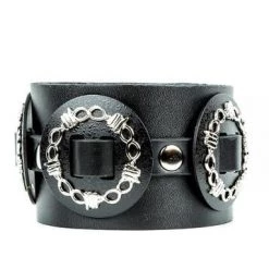 Funk Plus Leather Wired Concho Wristband