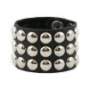 Funk Plus Accessories Three Row Round Spot Stud Wristband