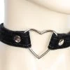 Funk Plus Black Velvet Heart Ring Choker Gals