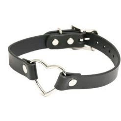 Funk Plus Black Heart Ring Choker Gals