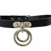 Funk Plus Last Rockers Vegan Double Ring Bondage Choker Black