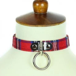 Funk Plus Anarchy In The UK Red Plaid Choker
