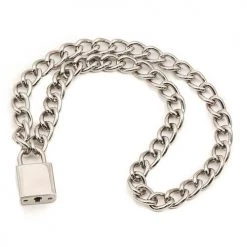 Funk Plus Silver Lock & Key Necklace Gals
