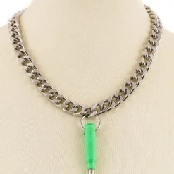 Funk Plus Green Bullet Chain Necklace