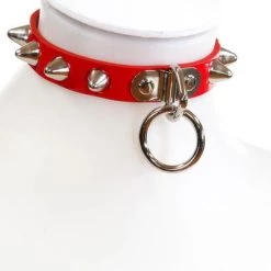 Funk Plus Red Doomsday UK Studded Choker