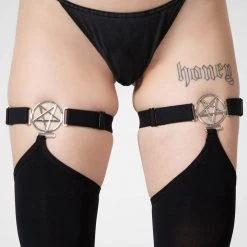 KillStar Gals Fiendish Thigh High Stockings