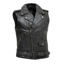 Other Guys Rockin' Classic Leather Motorcyle Vest