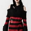 KillStar Gals Freddy Hooded Knit Sweater (Unisex)