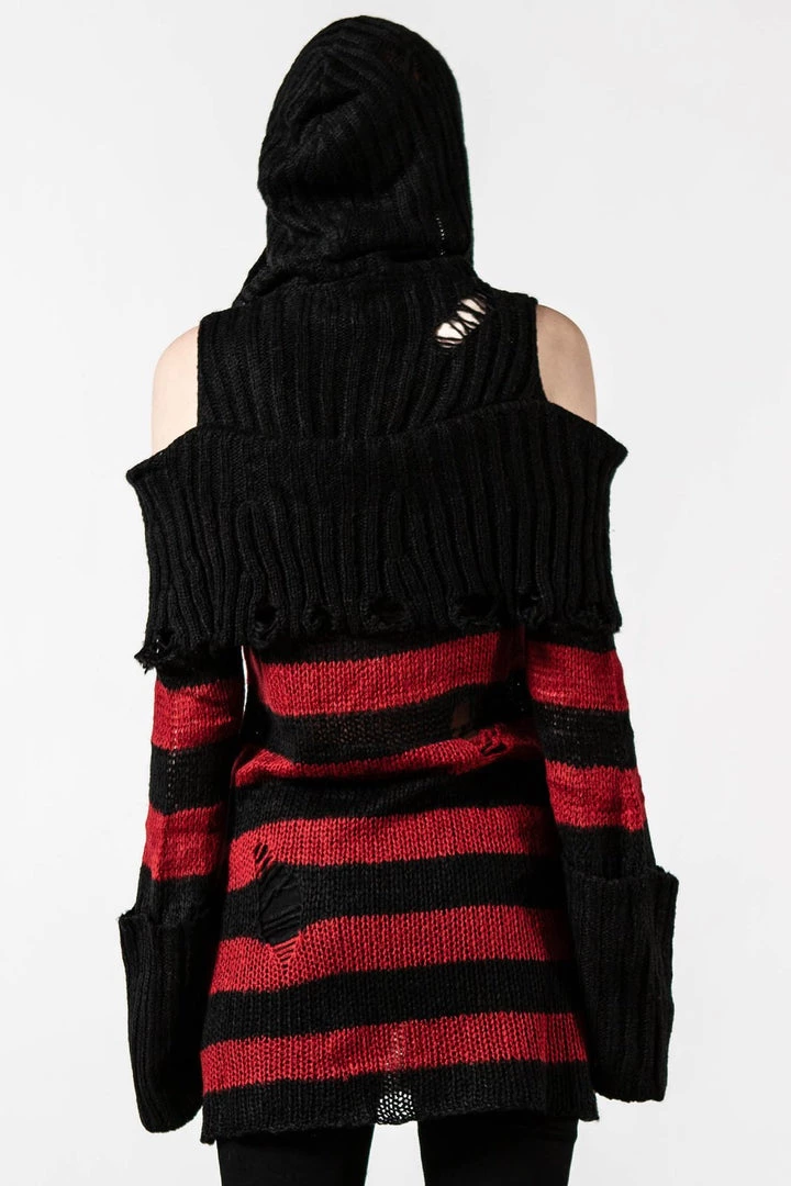 KillStar Gals Freddy Hooded Knit Sweater (Unisex) 5 KillStar Gals Freddy Hooded Knit Sweater (Unisex)