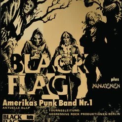 Annex Clothing Black Flag Show Flier Fine Art Print Housewares