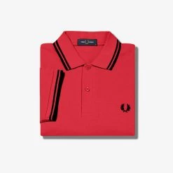 Fred Perry Polo Shirt Pink Flamingo // Black Gals