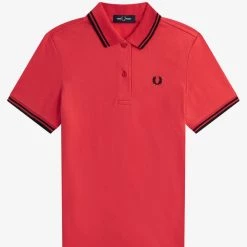 Fred Perry Polo Shirt Pink Flamingo // Black Gals