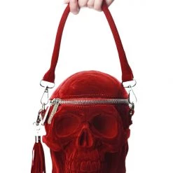 KillStar Blood Red Grave Digger Skull Bag Gals