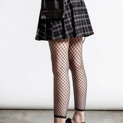 KillStar Gunner Pleated Skirt Ash Gray Plaid Gals 9 KillStar Gunner Pleated Skirt Ash Gray Plaid Gals