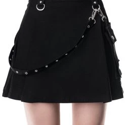 KillStar Gals Gunner Pleated Mini Skirt