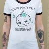 Lowbrow Art Company Gals Girls Don't Cry Ringer Tee