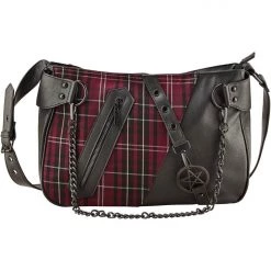 KillStar Harley Chain Bag Blood Red Plaid Gals