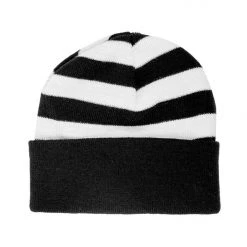 Sourpuss Skull N Bones Stripe Knit Beanie