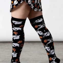KillStar Haunted Pumpkin Knee-High Socks Gals