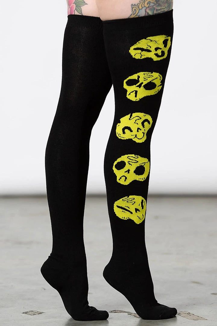 KillStar Accessories Heads Up Long Socks 4 KillStar Accessories Heads Up Long Socks