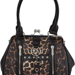 KillStar Hear Me Hiss Leopard Print Handbag