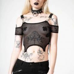 KillStar Hurricane Fishnet Crop Top Gals