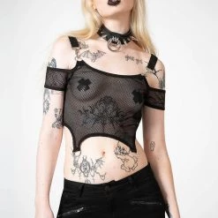 KillStar Hurricane Fishnet Crop Top Gals