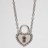 Rock Rebel Heart Lock Pendant