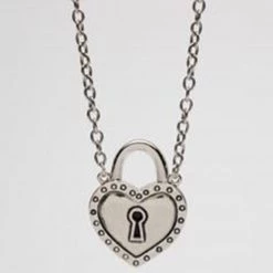Rock Rebel Heart Lock Pendant