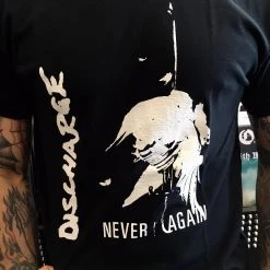 Band Merchandise Discharge Never Again Band Shirt Guys