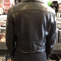 DeadRockers The Fatale Vegan Black Leather Jacket