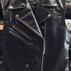KillStar Guys Mens Black Vegan Leather Vest