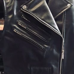 KillStar Guys Mens Black Vegan Leather Vest
