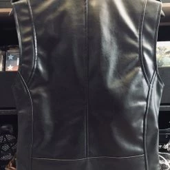 KillStar Guys Mens Black Vegan Leather Vest