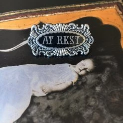 L'esquelet At Rest Coffin Plaque Pin