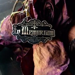 L'esquelet In Memoriam Coffin Plaque Pin Patches