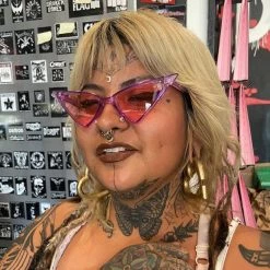 Other Sharp As Hell Purple Cateye Sunglasses Gals