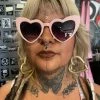 Other Gals Baby Pink Heart Sunglasses