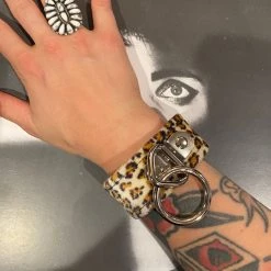 Funk Plus Leopard Bondage Ring Wristband Accessories