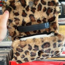 DeadRockers Meow Fuzzy Leopard Mini Purse Gals