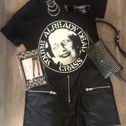 DeadRockers Turbo Lover Studded Waist Belt Bag