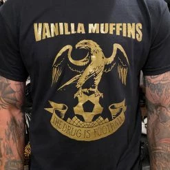 Band Merchandise Vanilla Muffins Drug Is Football Shirt