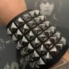 Funk Plus 6 Row Black Pyramid Stud Gauntlet Accessories