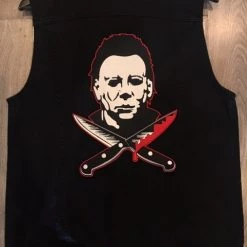 Rock Rebel Michael Myers Knives Large Back Patch Patches