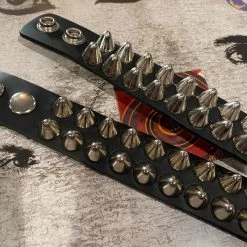 Funk Plus Accessories Two Row Tall British Cone Cone Stud Wristband