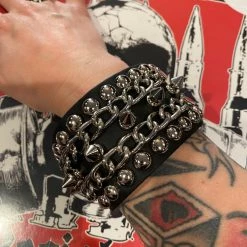 Funk Plus Accessories Spiked Hell Wristband