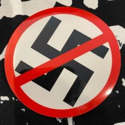 DeadRockers Stickers Anti Nazi Crossed Out Swastika Sticker