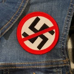 DeadRockers Anti Nazi Crossed Out Swastika Patch Patches